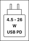 - This device supports USB PD fast charging as defined in the USB Implementers Forum Power Delivery Specification Revision