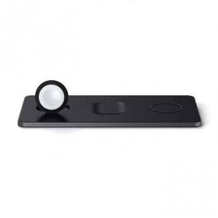 Incarcator Satechi Trio Wireless Charging Pad pentru Apple Watch, Airpods, iPhone, Negru - iSTYLE RO
