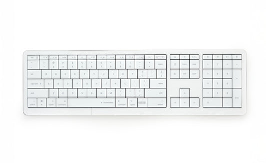 Tastatura CLEVETURA CLVX 1, Touchpad integrat, RGB, Alb