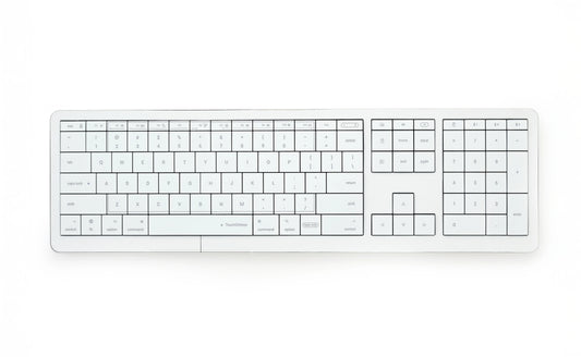 Tastatura CLEVETURA CLVX 1, Touchpad integrat, RGB, Alb
