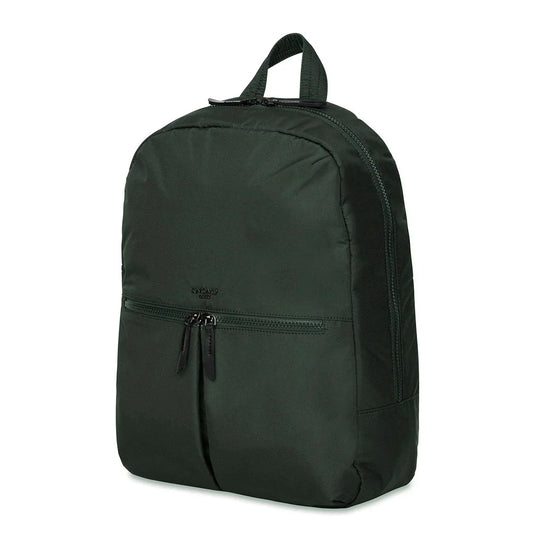 Rucsac Knomo BERLIN Backpack 15-inch Polyester w Split Leather Trim - BOTTLE GREEN (Female) - iSTYLE RO