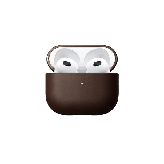 Husa de protectie Nomad pentru AirPods (gen.3), Piele, Maro - iSTYLE RO