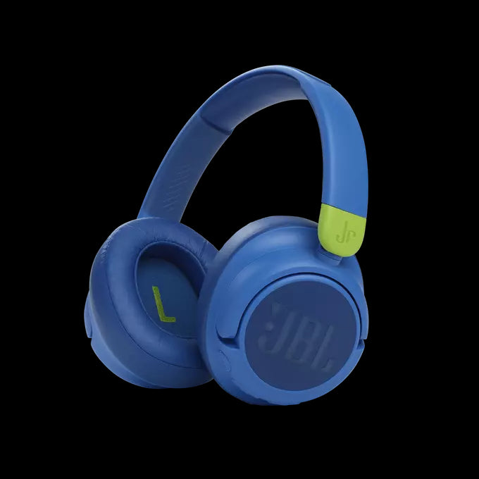 Casti Over-Ear pentru copii JBL JR460NC, Bluetooth, Active Noise Cancelling, Microfon, Albastru - iSTYLE RO