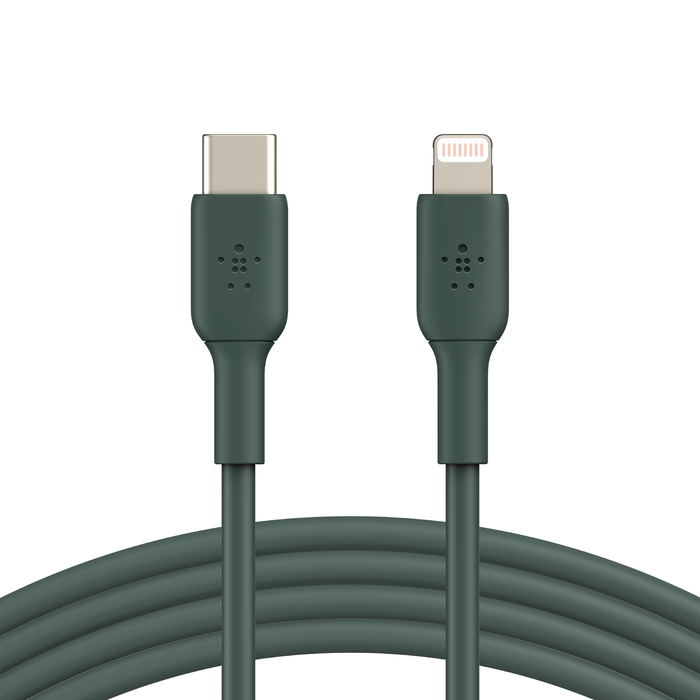 Cablu de date Belkin USB-C la Lightning, 1m, Verde - iSTYLE RO