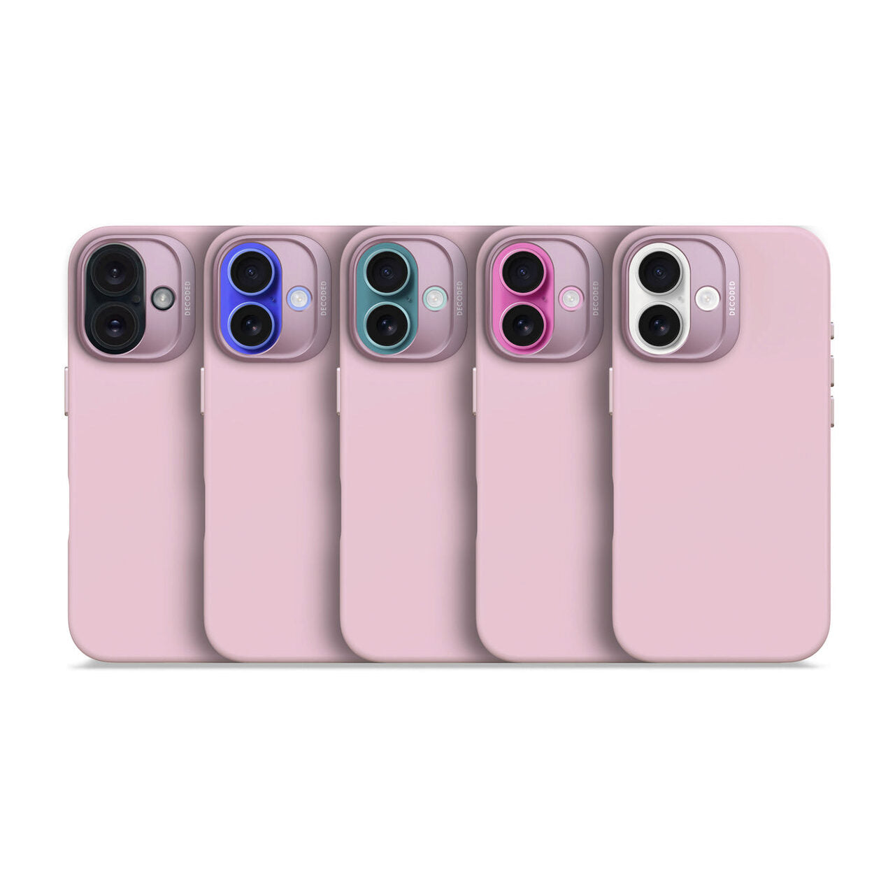 Husa de protectie DECODED din silicon pentru iPhone 16, Roz - iSTYLE RO