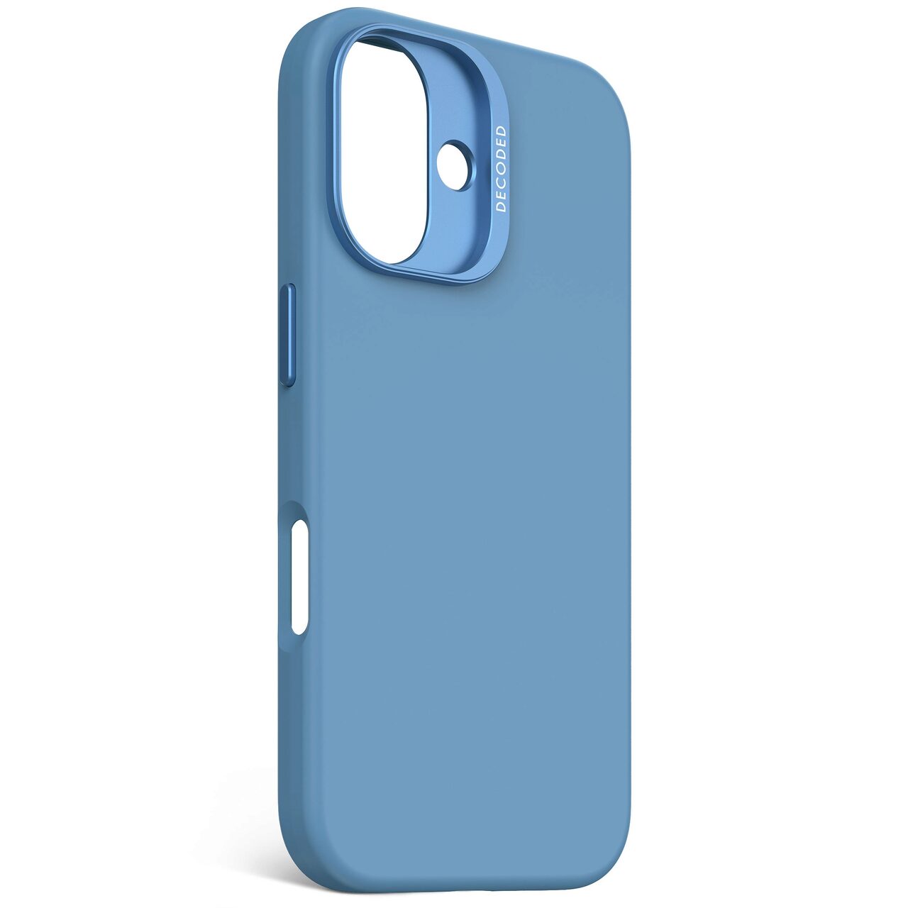 Husa de protectie DECODED din silicon pentru iPhone 16, Albastru - iSTYLE RO