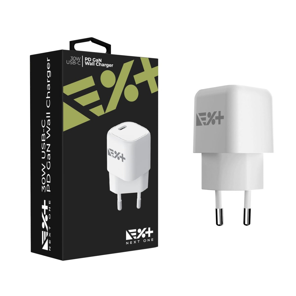 Adaptor Priza NEXT ONE 30W USB-C PD Gan Wall Charger - White - iSTYLE RO