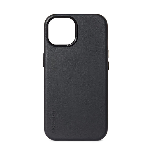 Husa de protectie Decoded cu MagSafe pentru iPhone 15, Piele, Negru - iSTYLE RO