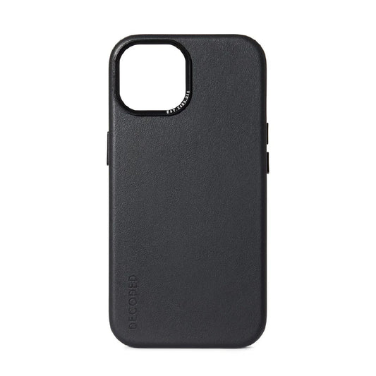 Husa de protectie Decoded cu MagSafe pentru iPhone 15 Plus, Piele, Negru - iSTYLE RO