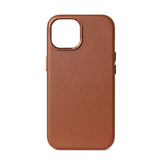 Husa de protectie Decoded cu MagSafe pentru iPhone 15 Plus, Piele, Maro - iSTYLE RO