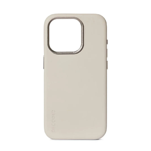 Husa de protectie Decoded cu MagSafe pentru iPhone 15 Pro Max, Piele, Bej - iSTYLE RO