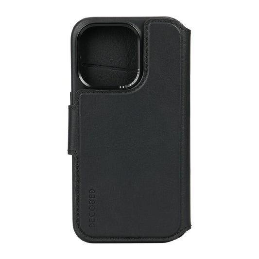 Husa + Portofel Decoded Leather Detachable Wallet pentru iPhone 15 Pro - iSTYLE RO