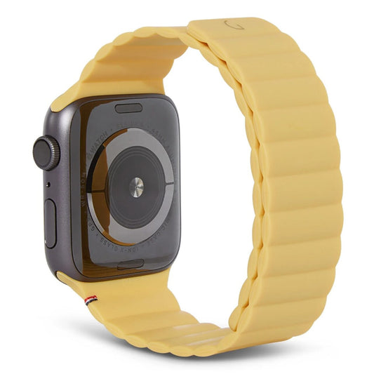 Curea magnetică DECODED pentru Apple Watch 42/44/45/49 MM, Silicon, Galben - iSTYLE RO