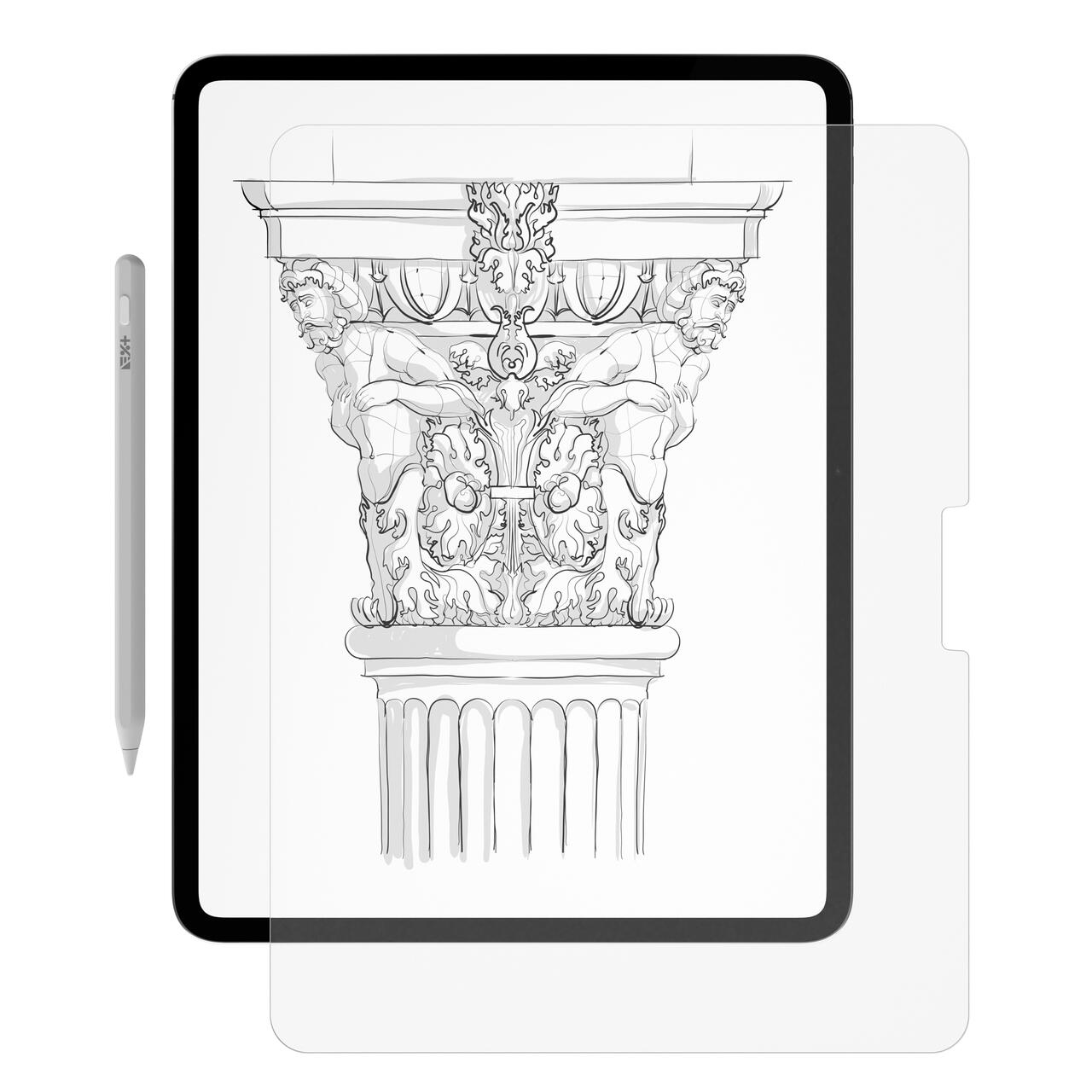 Folie de protecție Next One pentru iPad Pro 13" M4, textură de hârtie - iSTYLE RO