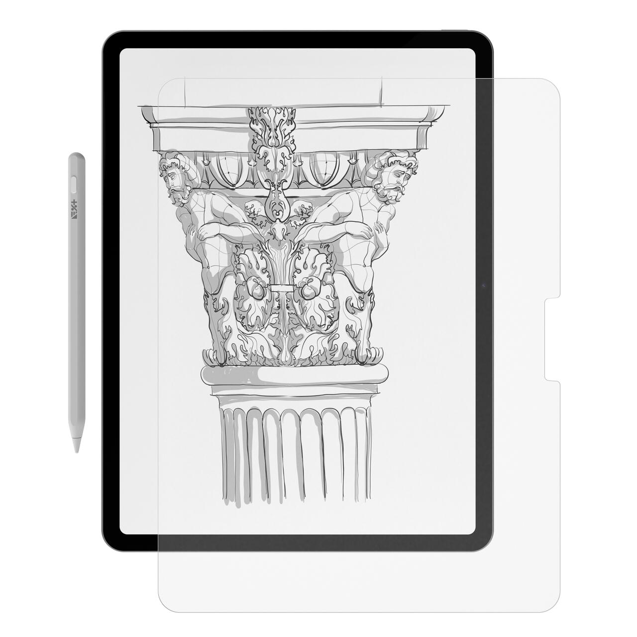 Folie de protecție Next One pentru iPad Air 13" M2, textură de hârtie - iSTYLE RO