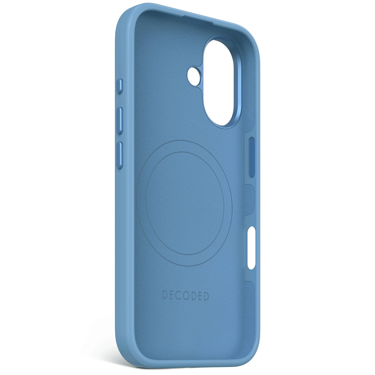 Husa de protectie DECODED din silicon pentru iPhone 16, Albastru - iSTYLE RO