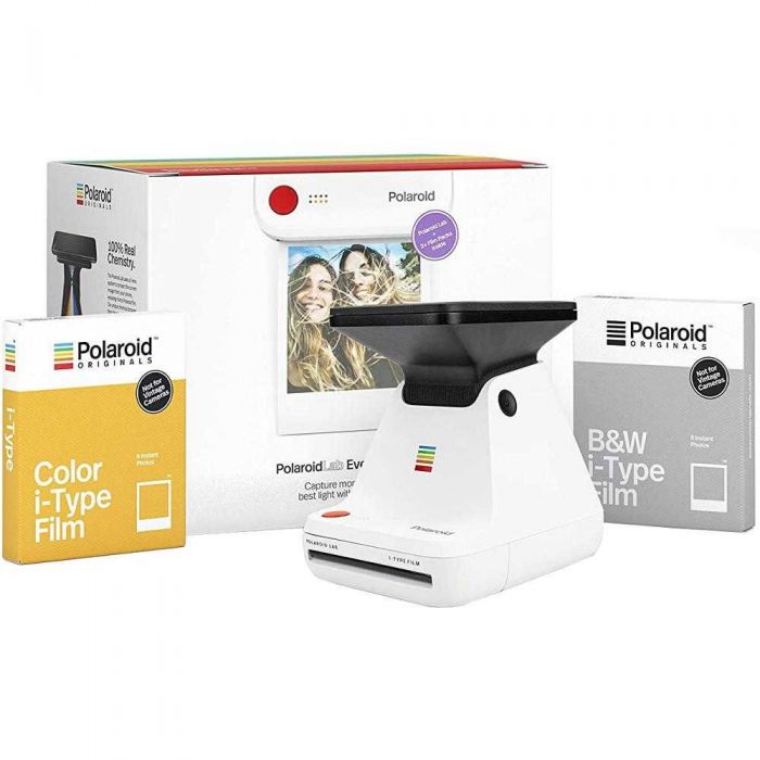 Pachet Polaroid Originals Everything Box (Imprimanta foto Polaroid Lab + Film B&W + Film Color) - iSTYLE RO