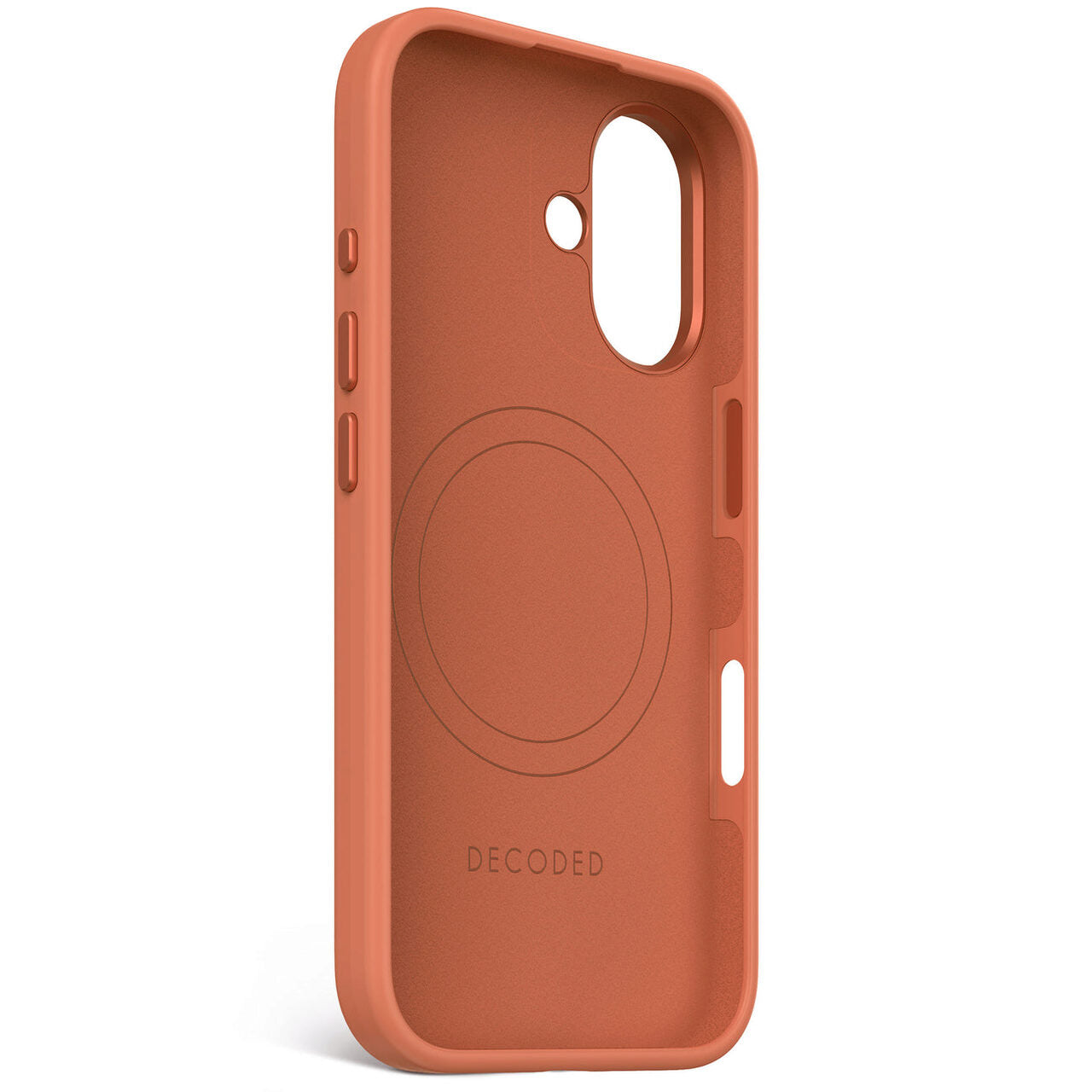 Husa de protectie DECODED din silicon pentru iPhone 16, Portocaliu - iSTYLE RO