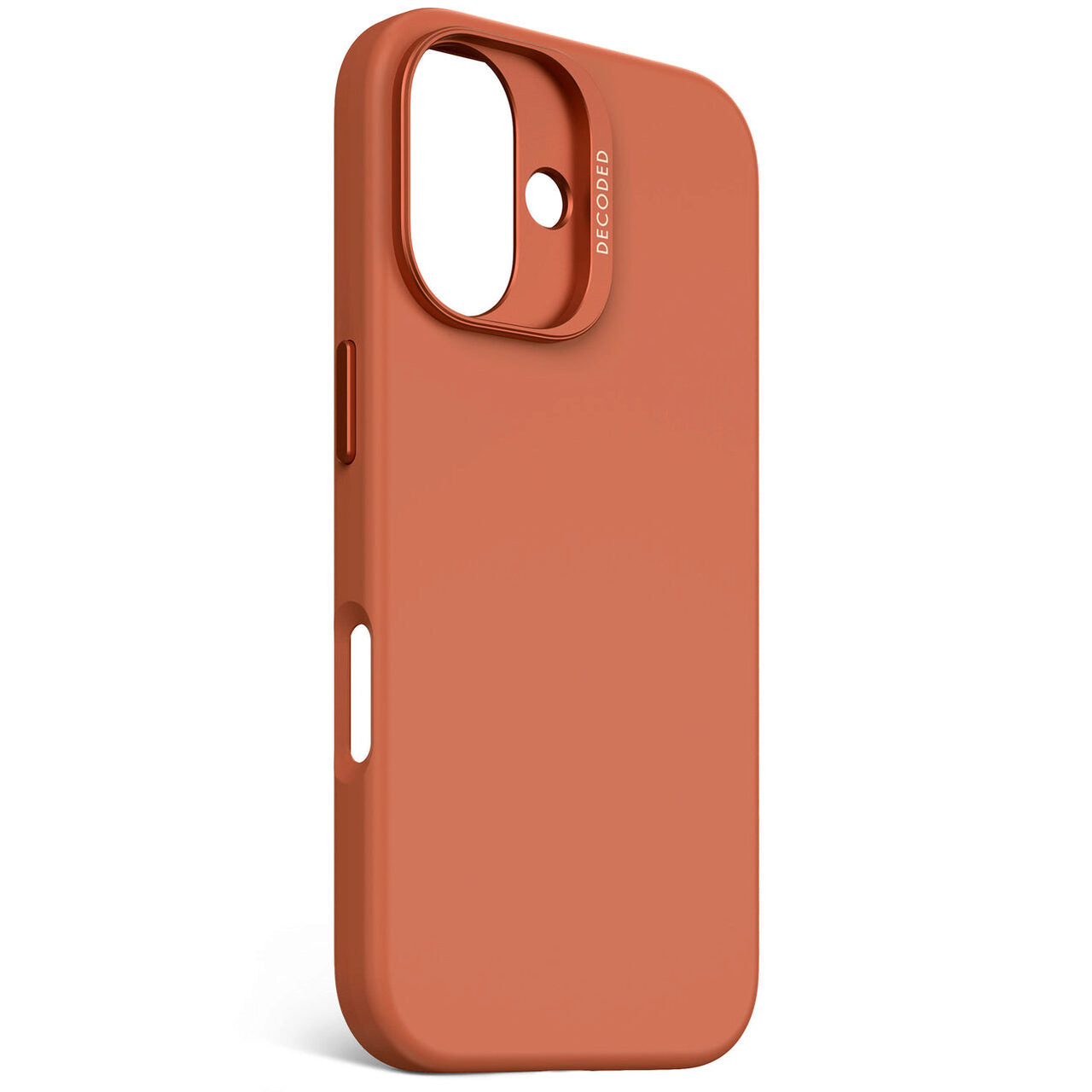 Husa de protectie DECODED din silicon pentru iPhone 16, Portocaliu - iSTYLE RO