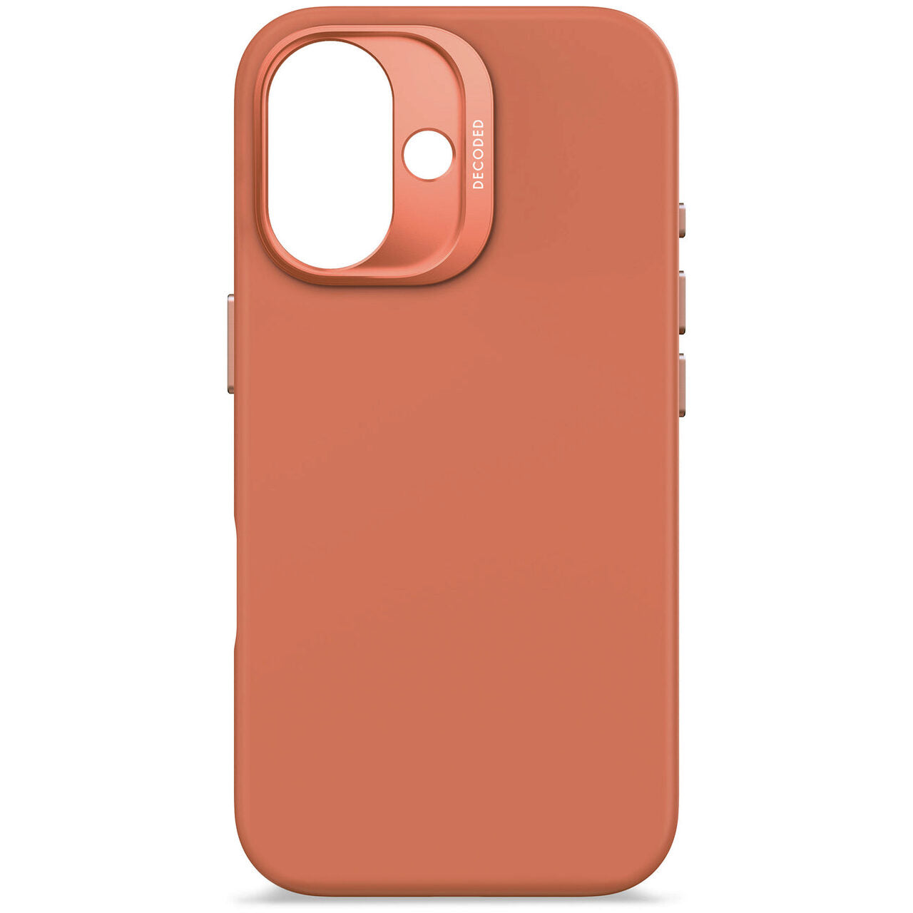 Husa de protectie DECODED din silicon pentru iPhone 16, Portocaliu - iSTYLE RO