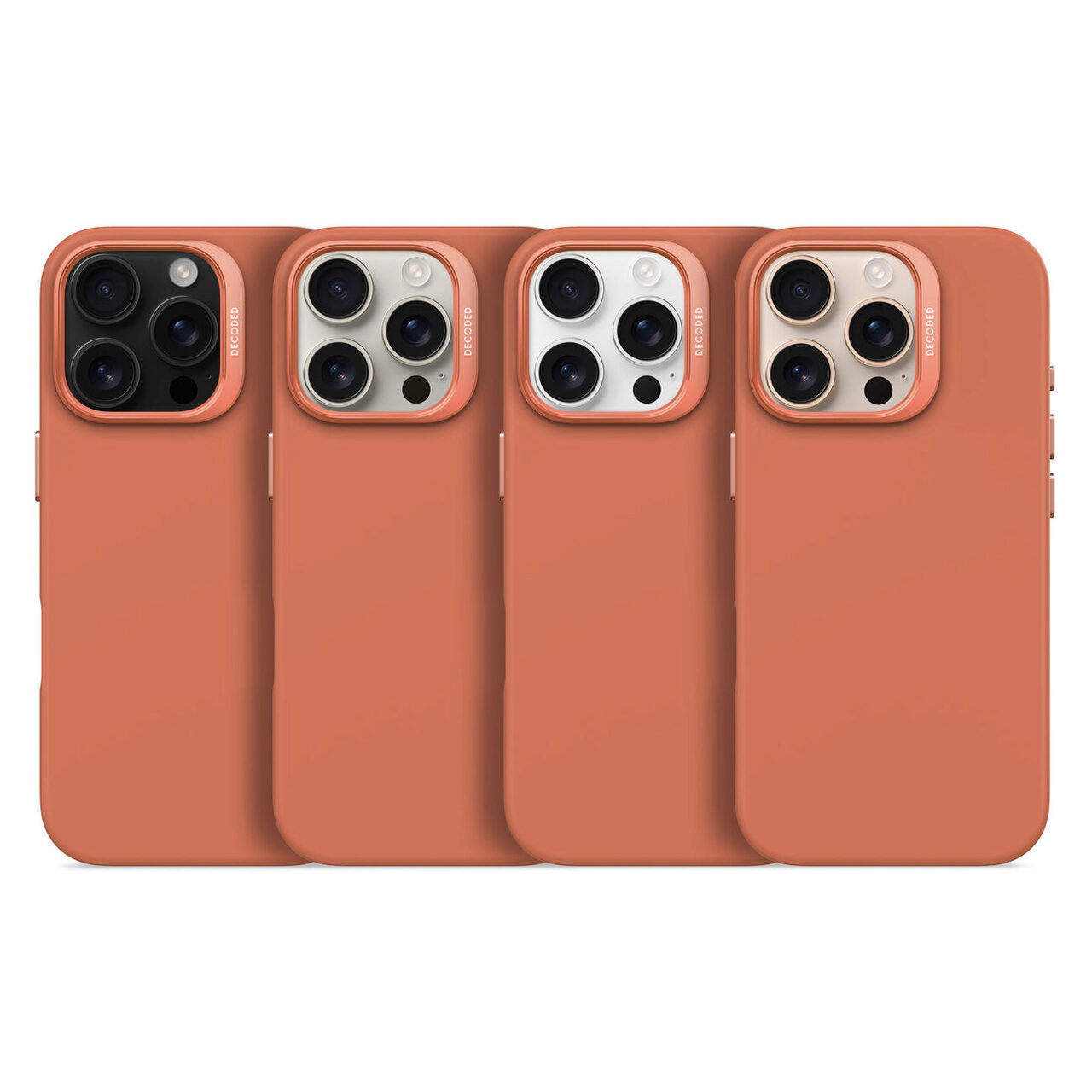 Husa de protectie DECODED din silicon pentru iPhone 16 Pro Max, Portocaliu - iSTYLE RO