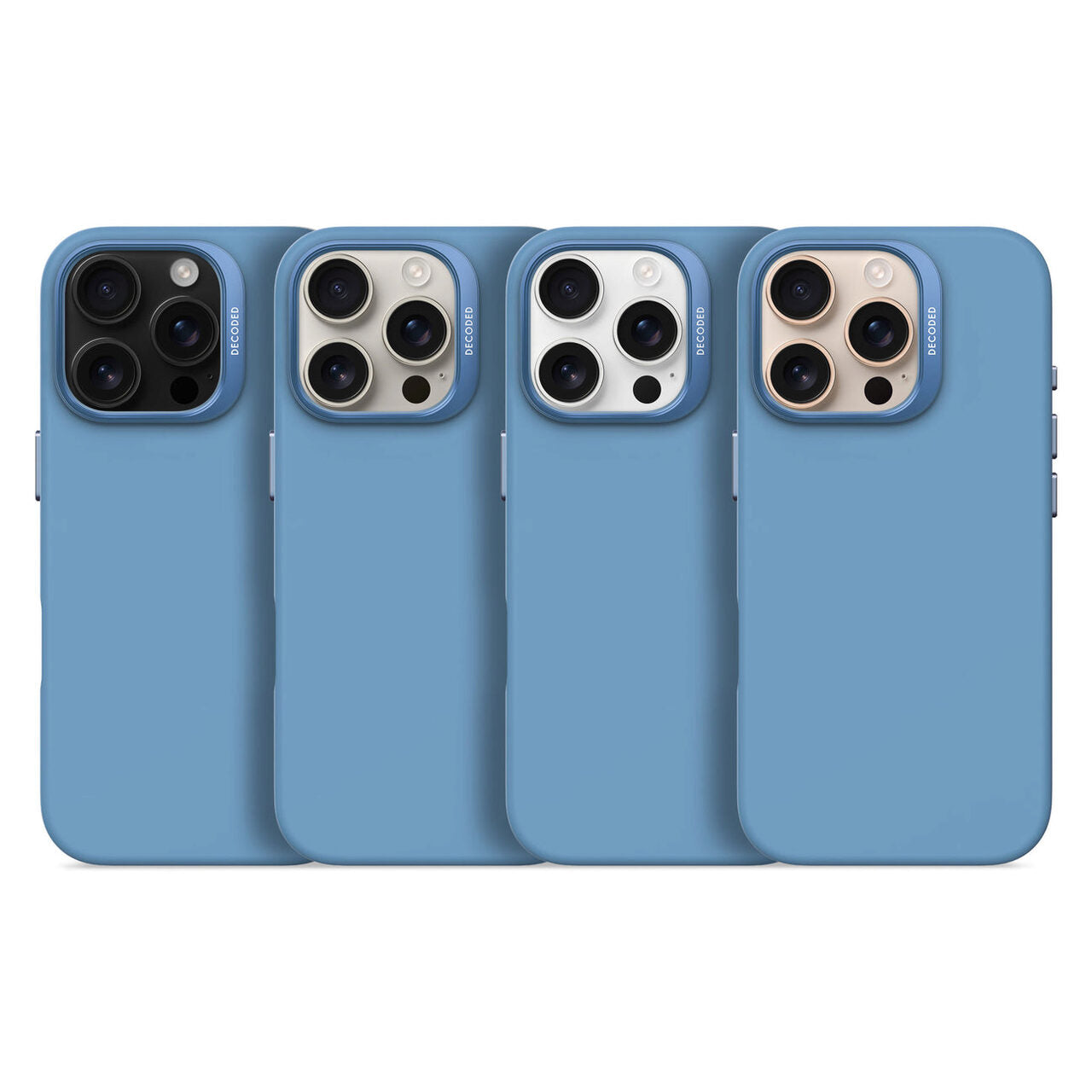 Husa de protectie DECODED din silicon pentru iPhone 16 Pro, Albastru - iSTYLE RO