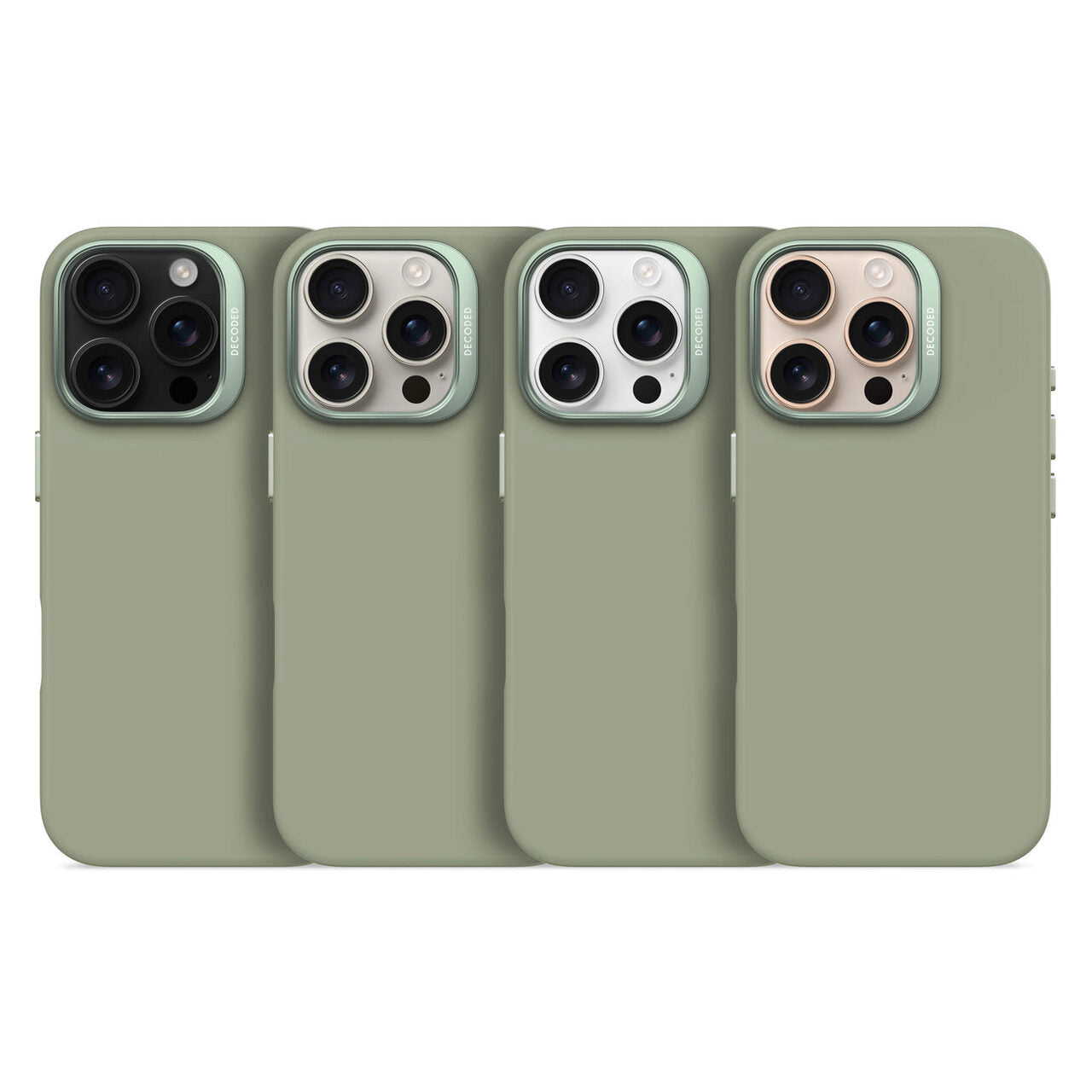 Husa de protectie DECODED din silicon pentru iPhone 16 Pro Max, Verde - iSTYLE RO