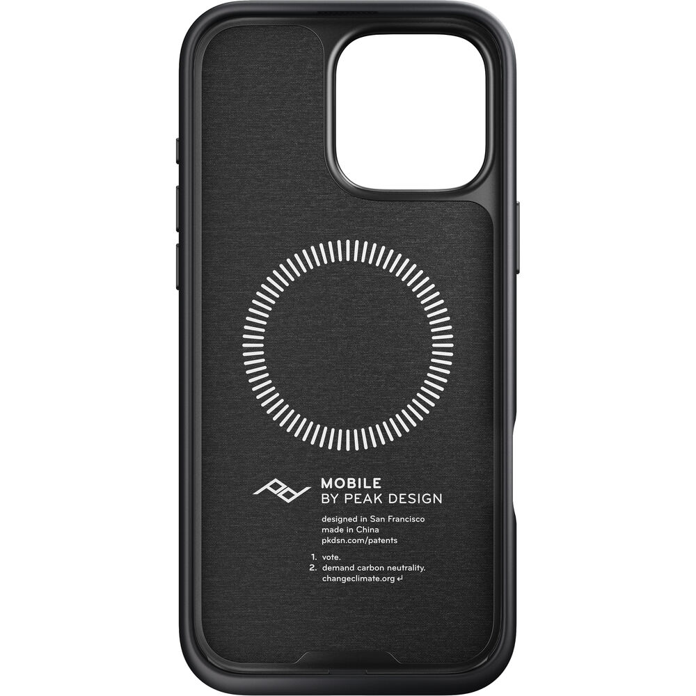 Husa de protectie Peak Design Everyday Loop pentru iPhone 16 Pro Max, Gri Antracit - iSTYLE RO