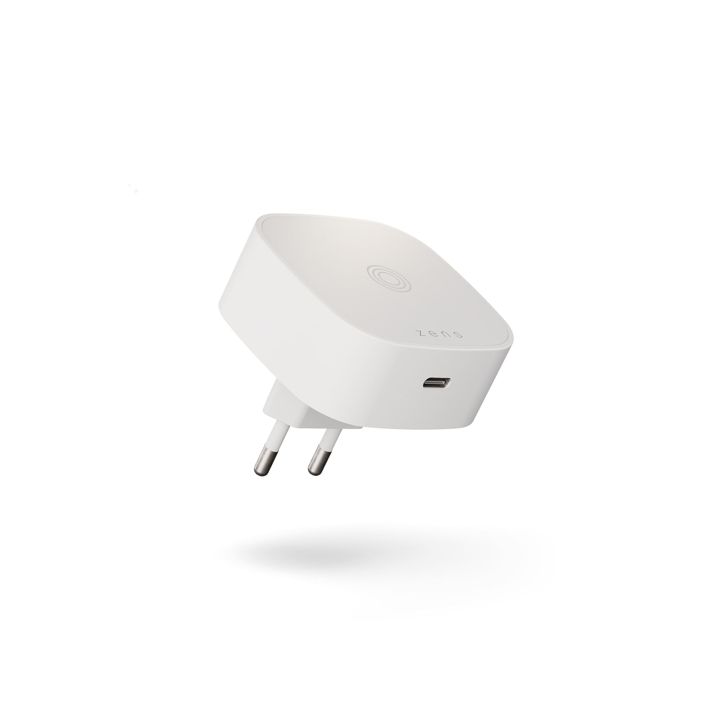 Adaptor priza ZENS cu incarcare wireless, Alb - iSTYLE RO