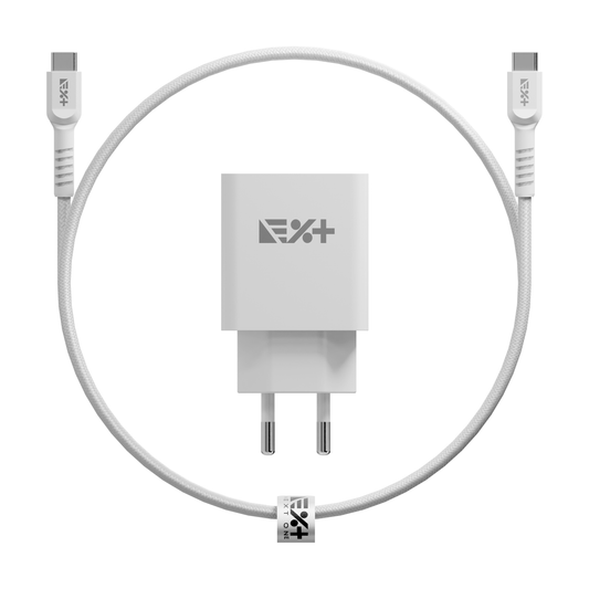 Adaptor de priza NEXT ONE 20W + cablu de incarcare USB-C - iSTYLE RO
