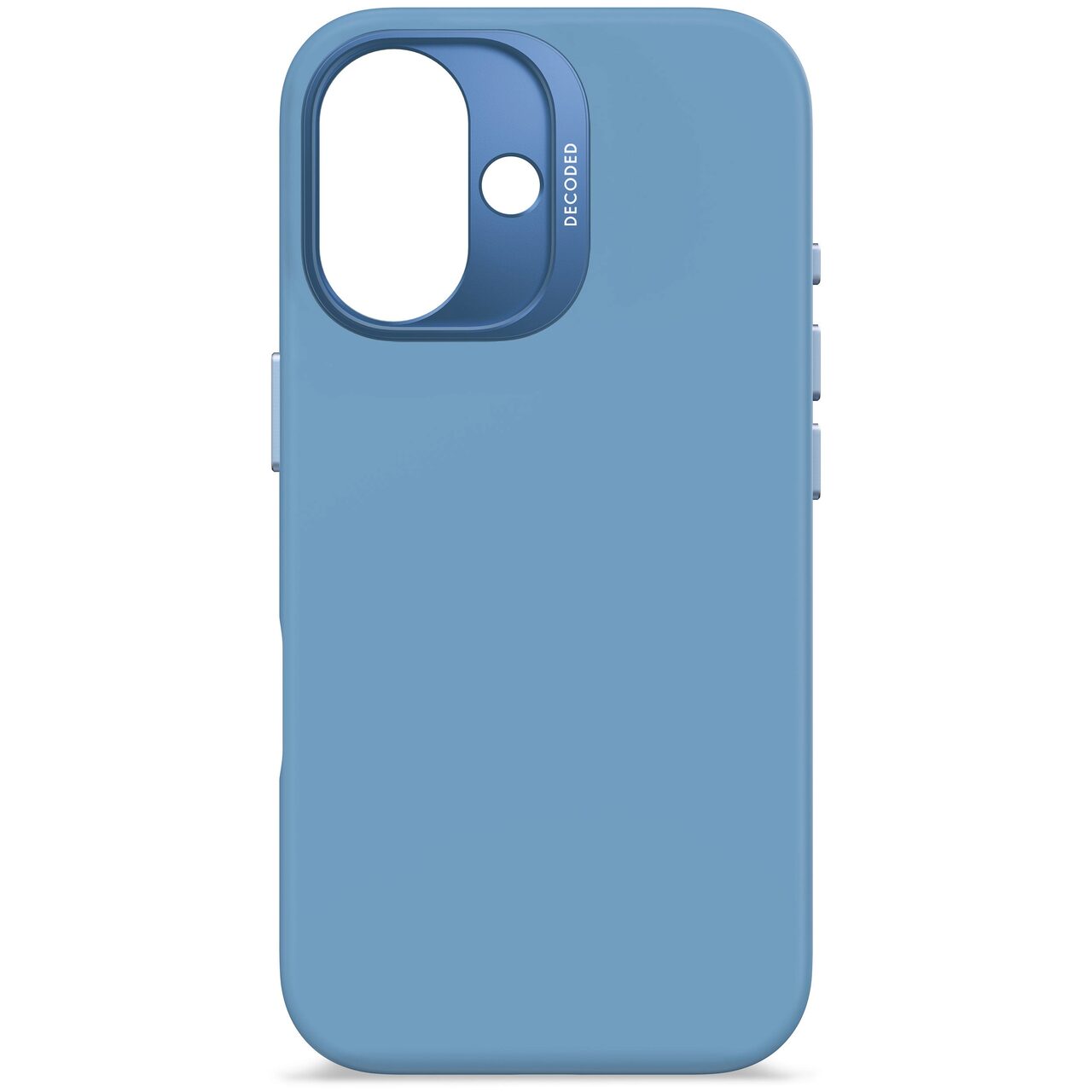 Husa de protectie DECODED din silicon pentru iPhone 16, Albastru - iSTYLE RO