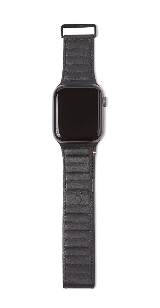 Curea Decoded Traction Strap pentru Apple Watch 45/44/42 mm, Piele, Negru - iSTYLE RO