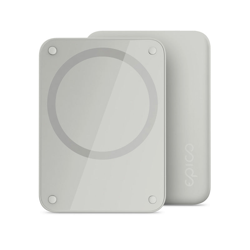Baterie externa wireless EPICO, 4.200 mAh, Gri deschis - iSTYLE RO