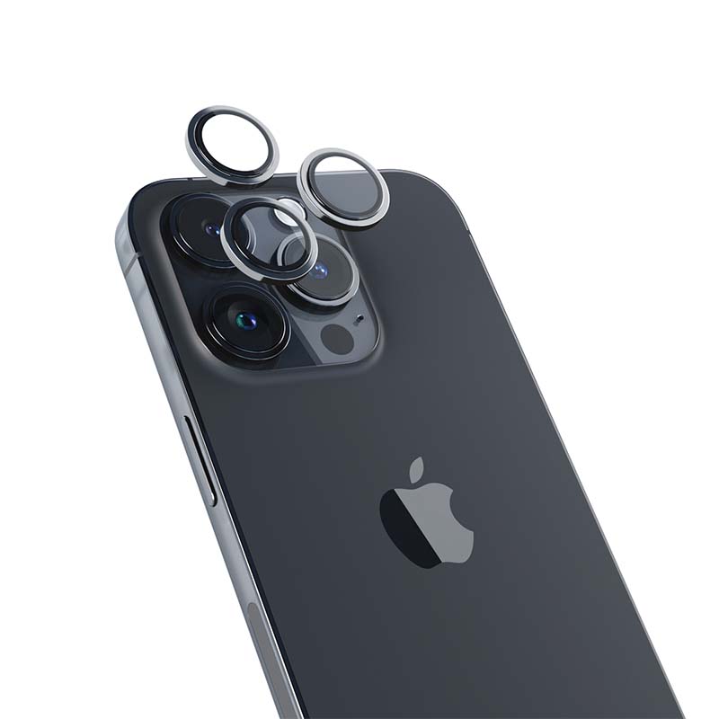 Folie de protectie camera foto pentru iPhone 14 Pro si iPhone 14 Pro Max, Space Black - iSTYLE RO