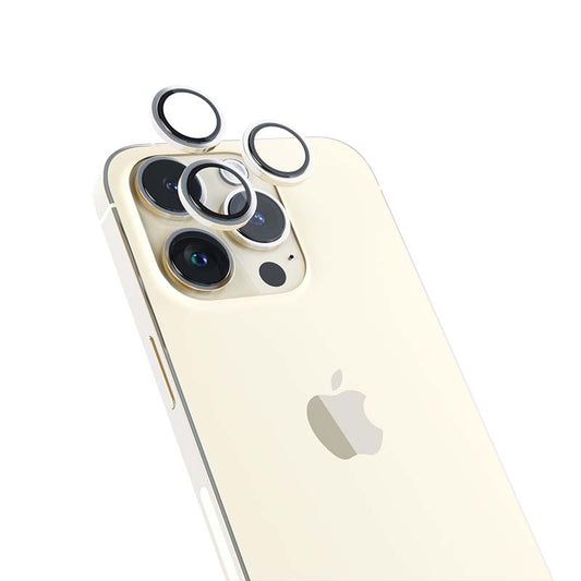 Folie de protectie camera foto pentru iPhone 14 Pro si iPhone 14 Pro Max, Gold - iSTYLE RO
