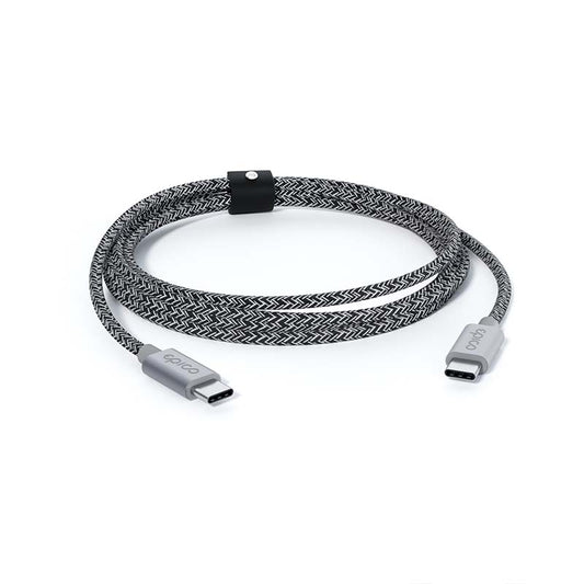 Cablu de date Epico Braided USB-C la USB-C 1.2m, Space Grey - iSTYLE RO
