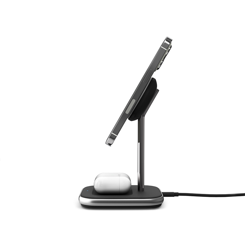 Statie de incarcare ISTYLE 2 in 1 MagSafe Wireless, Negru - iSTYLE RO