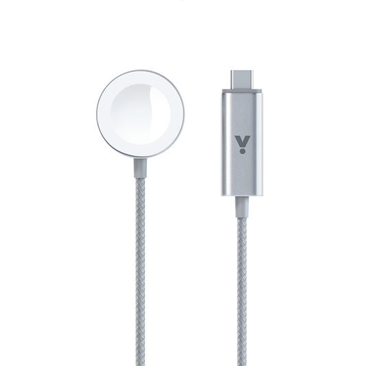 Cablu de date ISTYLE USB-C Fast Magnetic Charger pentru Apple Watch 1.2m, Silver - iSTYLE RO