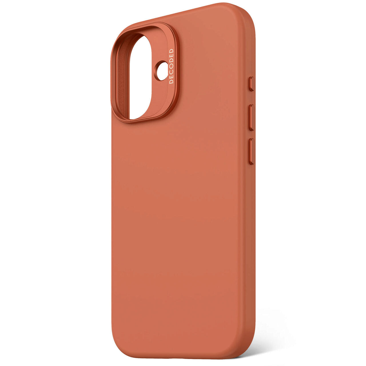Husa de protectie DECODED din silicon pentru iPhone 16, Portocaliu - iSTYLE RO