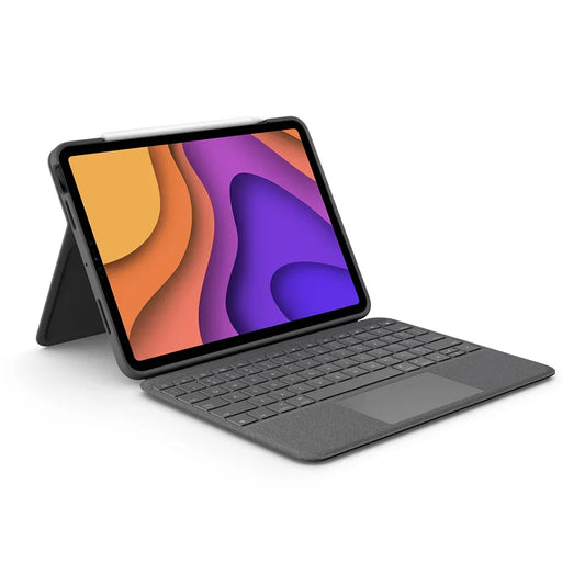 Husa cu tastatura Logitech Folio Touch pentru iPad Air 10.9"" (gen.4) - Oxford Grey (UK) - iSTYLE RO