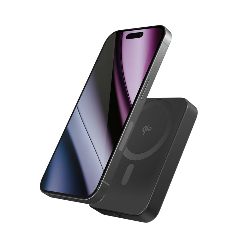 Baterie externa Qi2 EPICO, 10.000 mAh, Negru