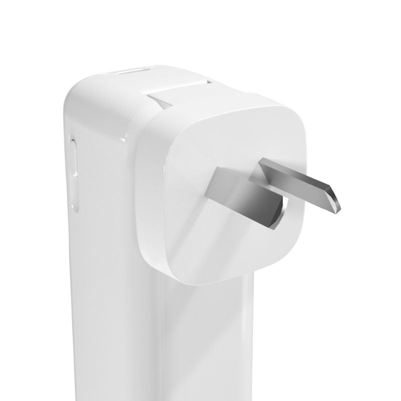 Baterie externa si adaptor priza, 2-in-1, Epico, 5.000 mAh, Alb