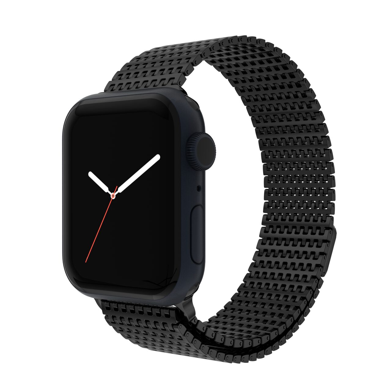 Curea metalica MESH NEXT ONE pentru Apple Watch 41/40/38 mm, Negru - iSTYLE RO