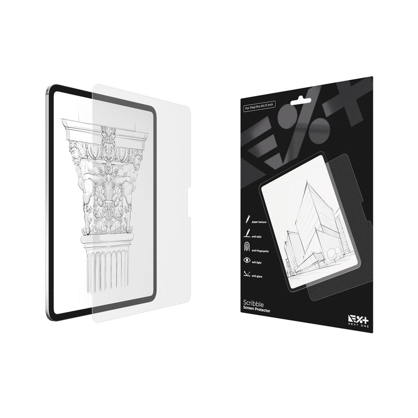 Folie de protecție Next One pentru iPad Pro 11" M4, textură de hârtie - iSTYLE RO