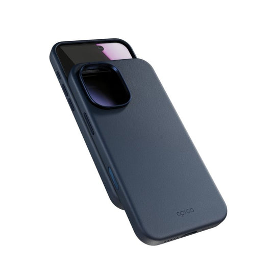 Husa de protectie EPICO din piele pentru iPhone 17, Albastru
