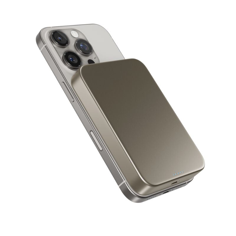 Baterie externa wireless EPICO cu Qi2, 10.000 mAh, Gri