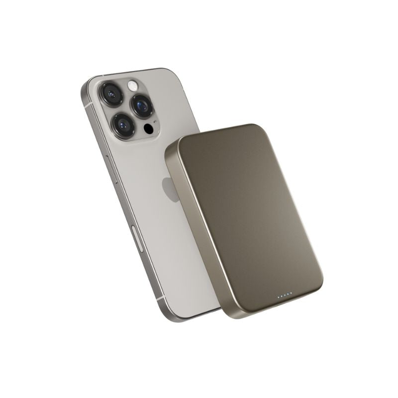 Baterie externa wireless EPICO cu Qi2, 10.000 mAh, Gri