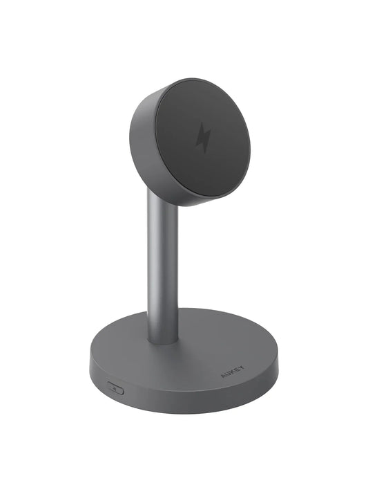 Incarcator wireless AUKEY 1X, Qi2.2, Unghi ajustabil, Negru