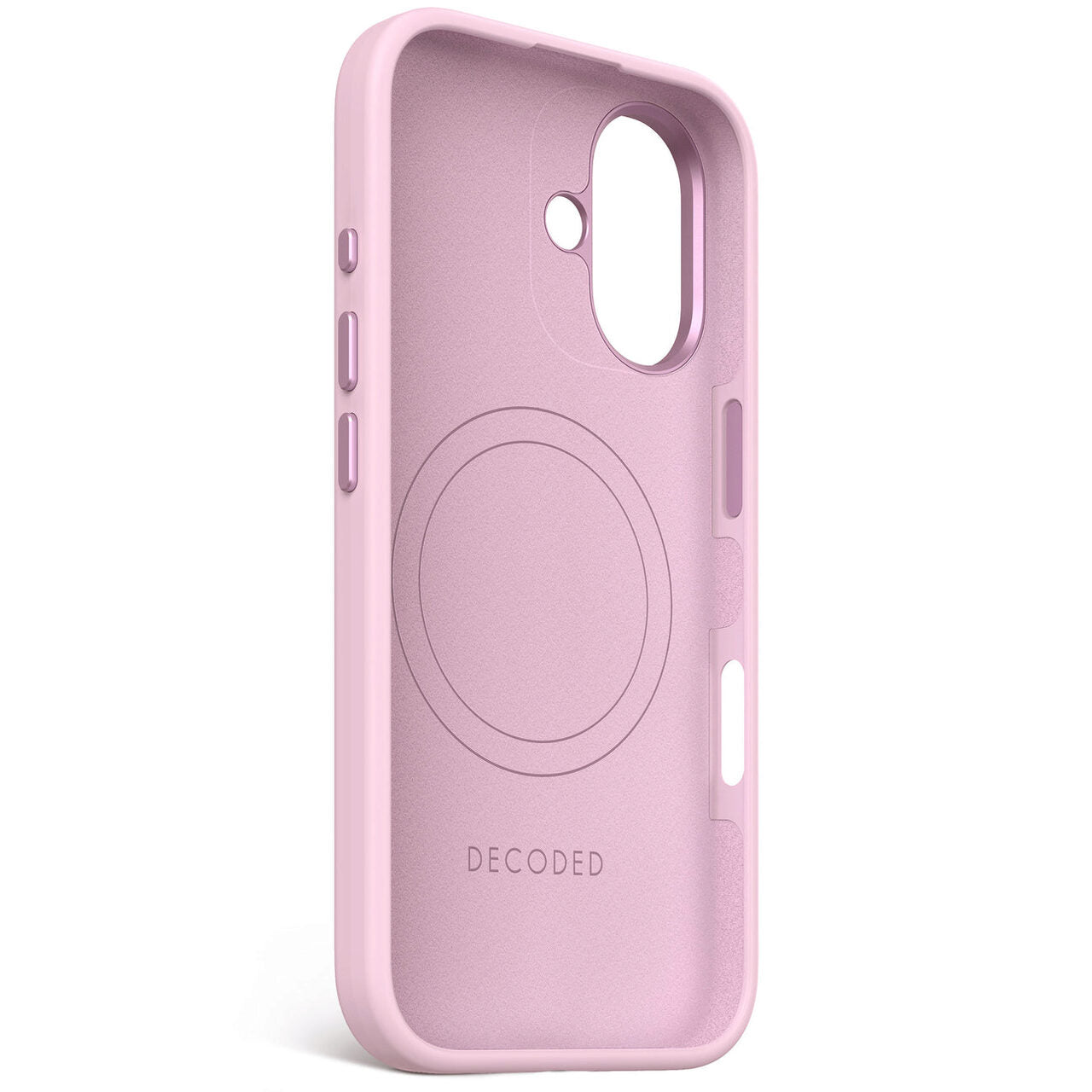 Husa de protectie DECODED din silicon pentru iPhone 16, Roz - iSTYLE RO