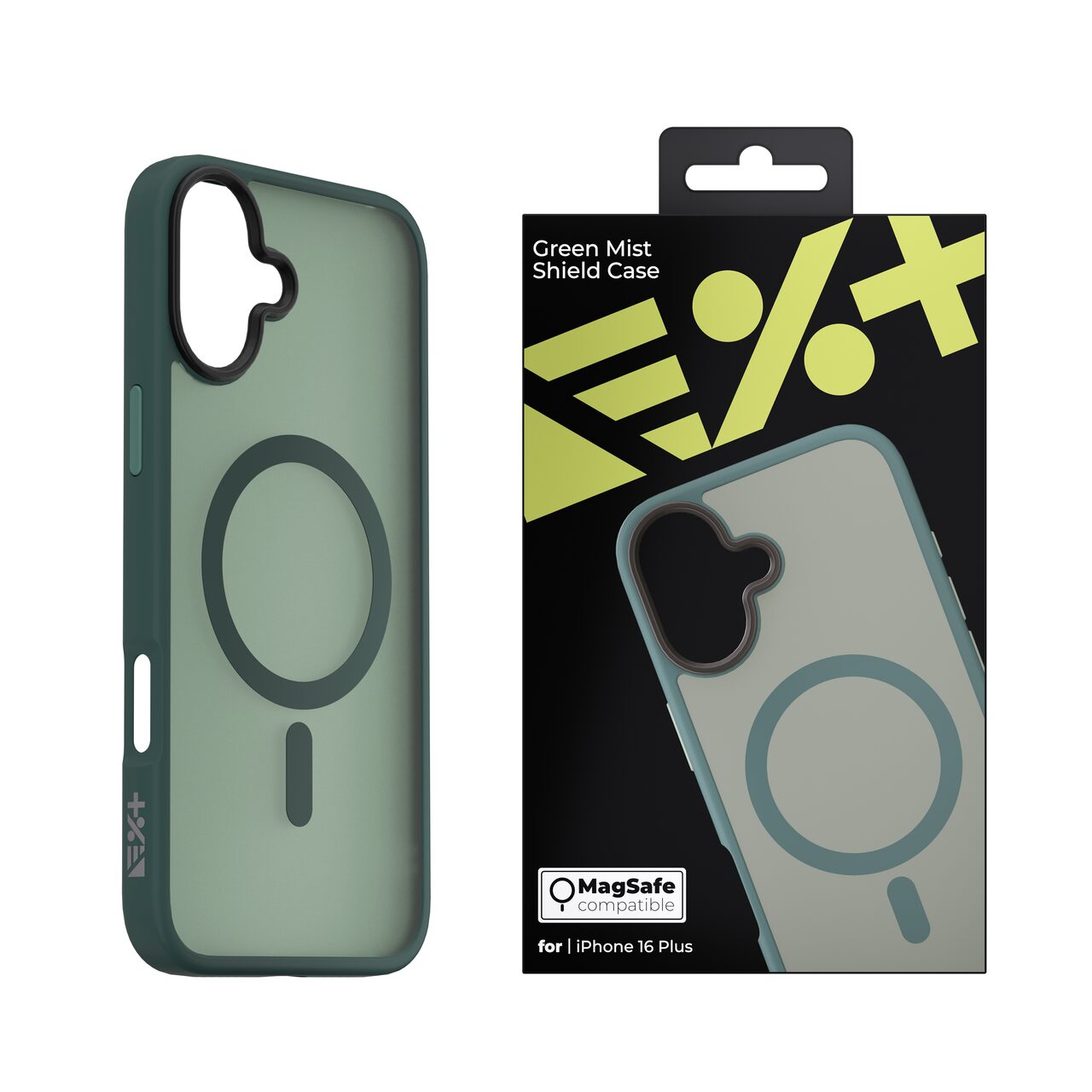 Husa de protectie NEXT ONE Mist Shield cu MagSafe pentru iPhone 16 Plus, Verde - iSTYLE RO